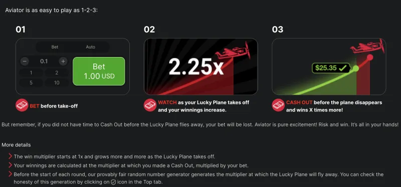 Tutoriel en trois étapes pour jouer à Aviator : miser, regarder, retirer